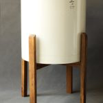 گلدان پلیمری 35*33 پایه‌دار